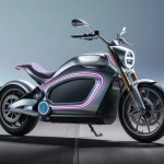 Motocicleta eléctrica futurista diseñada para mujeres